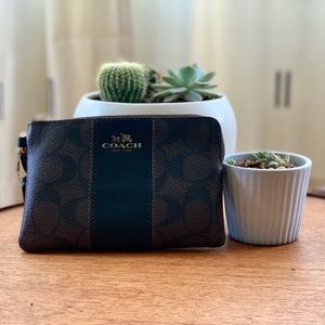 Coach Corner Zip Wristlet